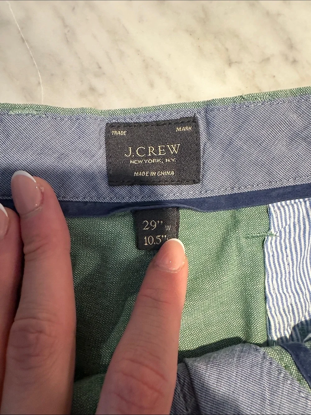 Men's Green JCrew Shorts Size 29